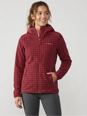 Women’s Columbia Winter Pass Print Fleece Full Zip Jacket Size Medium